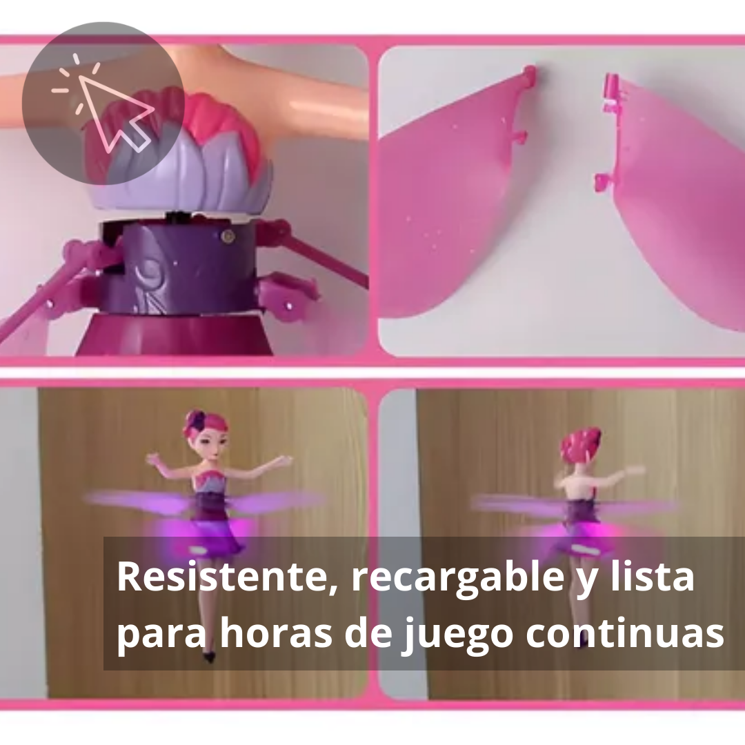 Dulcita - Hada Voladora Recargable - Diversión Mágica y Sostenida