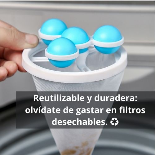 Bolsa Filtro Saca Pelusas para Lavadora